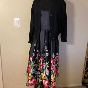 ModCloth fit and flare dress with pockets